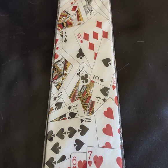 Wild Ties Other - Vintage Y2K Deadstock Playing Cards Silk Tie